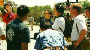 Filming in Beijing
