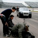 Filming at Rockingham