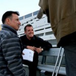 Filming at Rockingham
